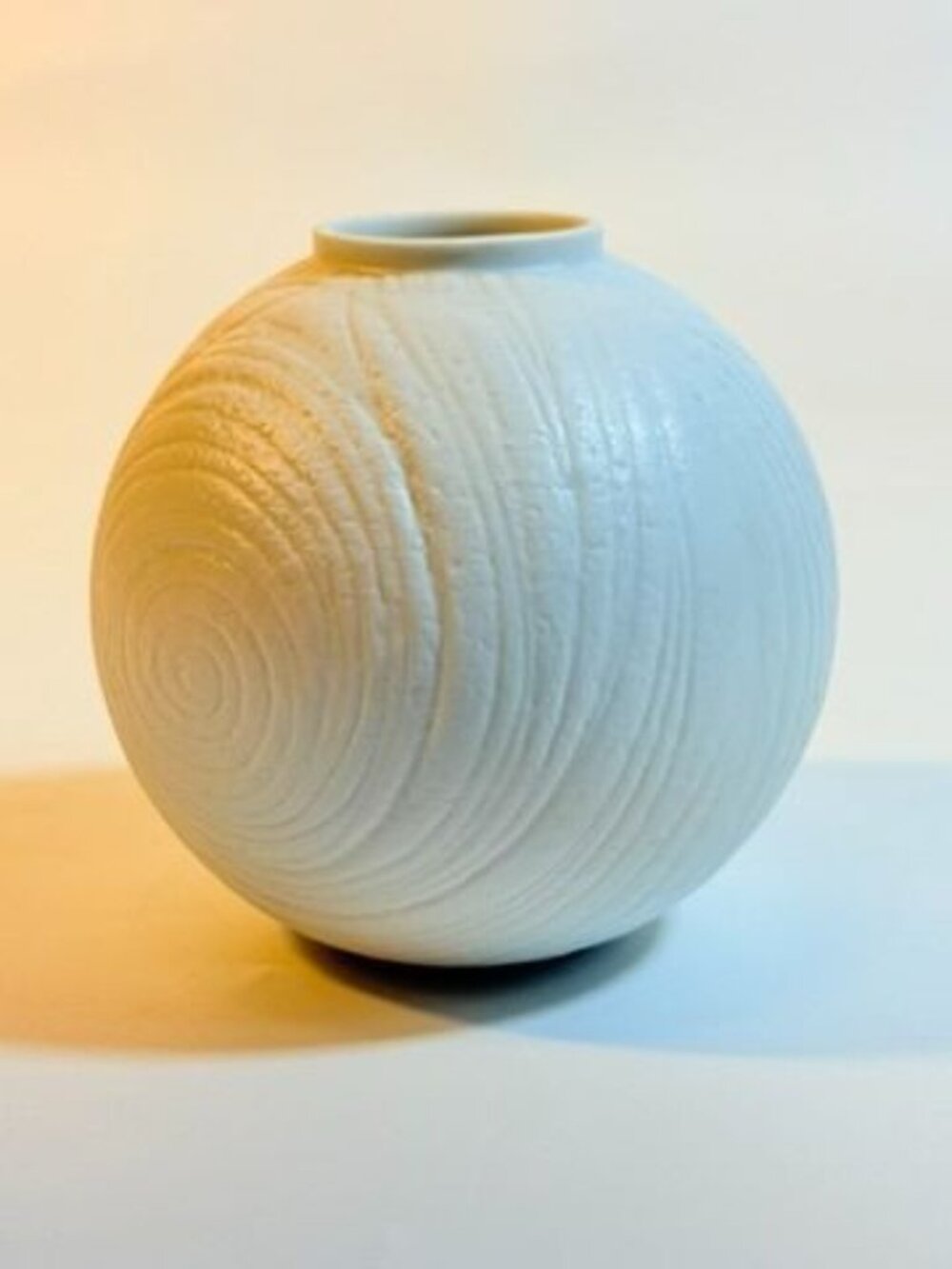 Vase Rosenthal Studio Line Martin Freyer Op Art Modernist Matte white bisque por - Picture 6 of 16